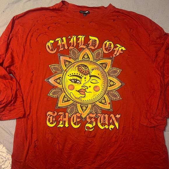 Oversized fashion nova long sleeved T-Shirt - Picture 1 of 2